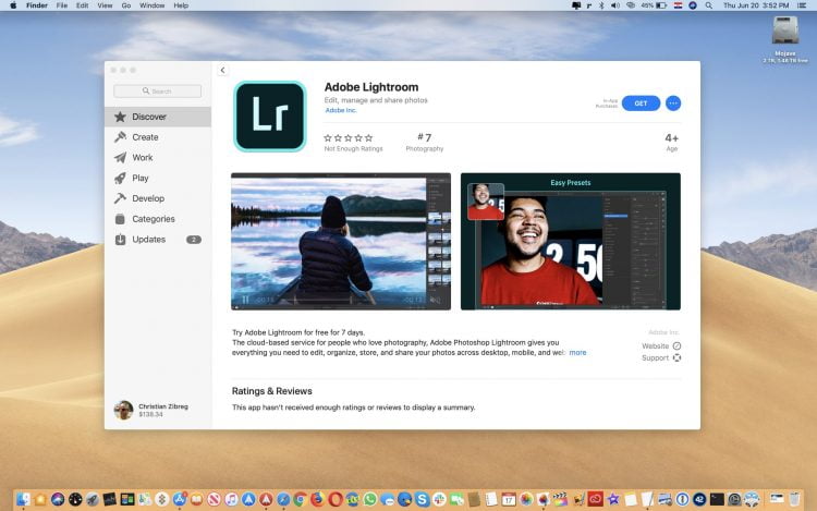 Adobe Lightroom Returns