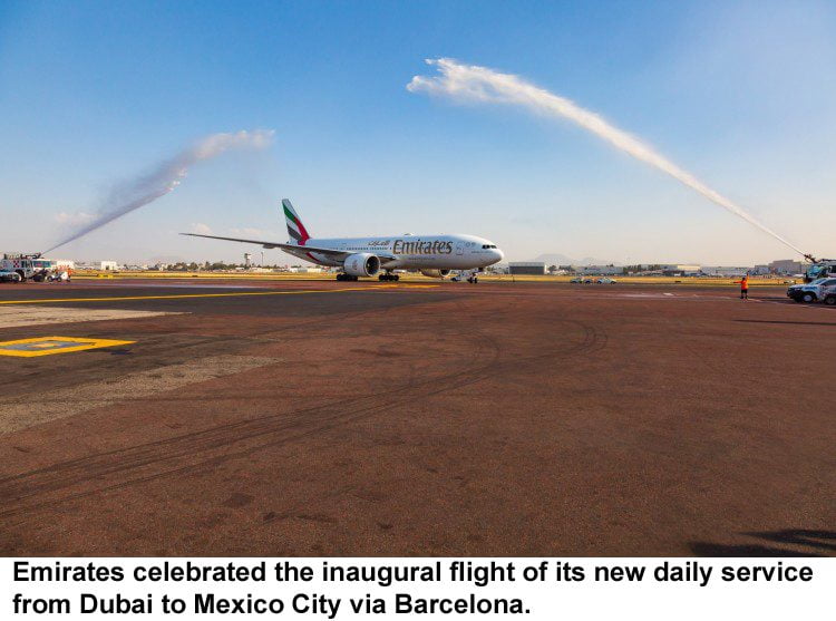 Emirates Touches Down In Mexico City