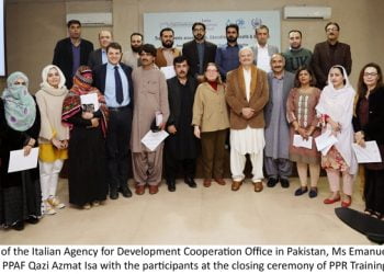 Pakistan-Italy three-week long training activity for remote communities on Youth, Health & Nutrition and IT for Education ends today