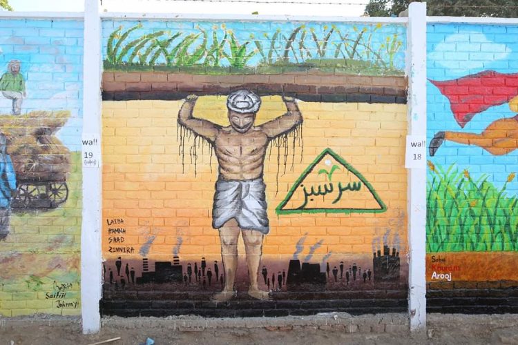 SalamKissan – Sarsabz Canvas Wall pays tribute to the farmers of Pakistan