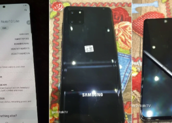 Samsung Galaxy Note 10 Lite Live images Leaked