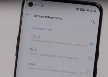 Supposed OnePlus 8 Pro 120Hz Display Settings, Punch-Hole Leaked In Hands-On Photo