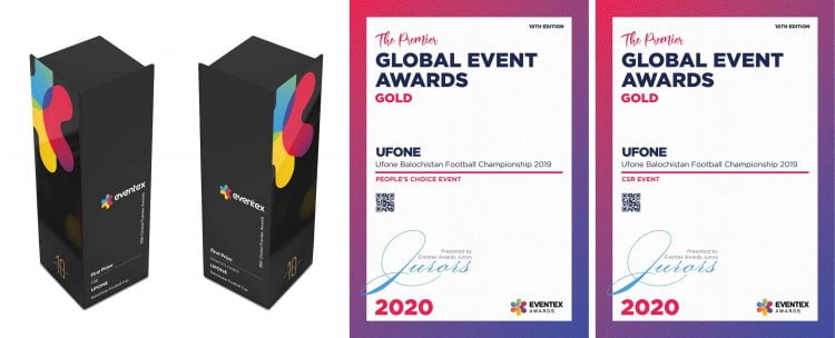Ufone makes Pakistan proud, wins two Global Gold Awards