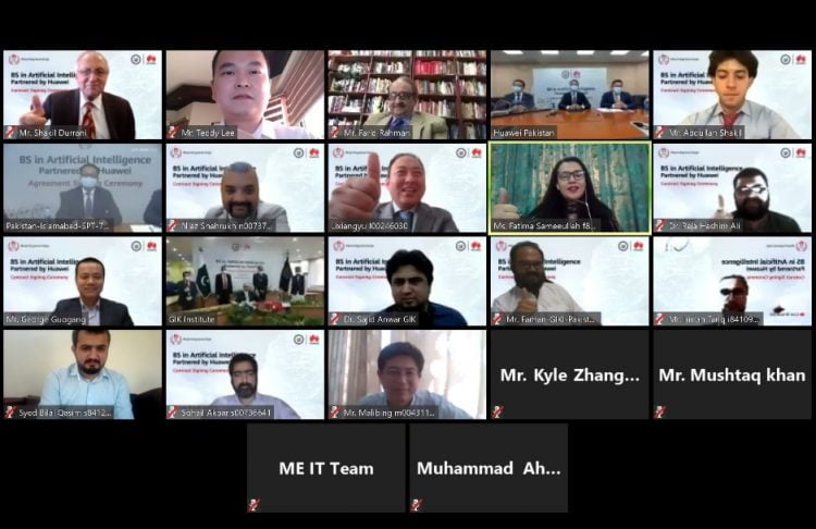 Huawei Pakistan & GIK Sign Agreement for BS in AI Partnered by Huawei