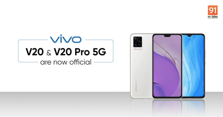 Vivo V20 Pro 5G with 44MP dual cameras announced in Thailand; Vivo V20 tags along too
