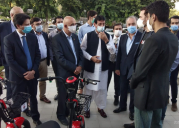 Country’s first (ezBike ) bike-sharing service launched in Islamabad