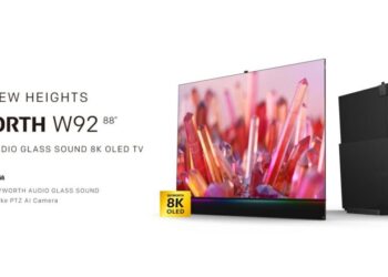 This Bendable 8K Smart TV Makes Sound Without Speakers