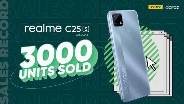 With 3,000 Units Sold, realme C25s Makes a Spectacular Debut in Pakistan