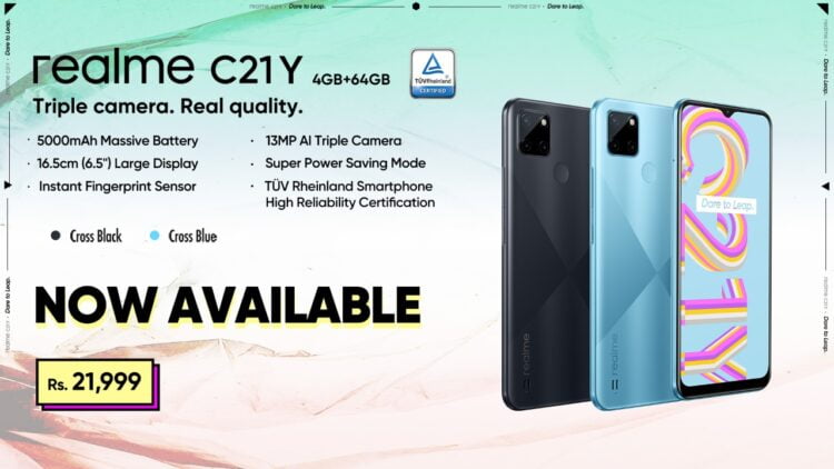 With Unisoc T610 Processor, realme C21Y Now Available in Pakistan