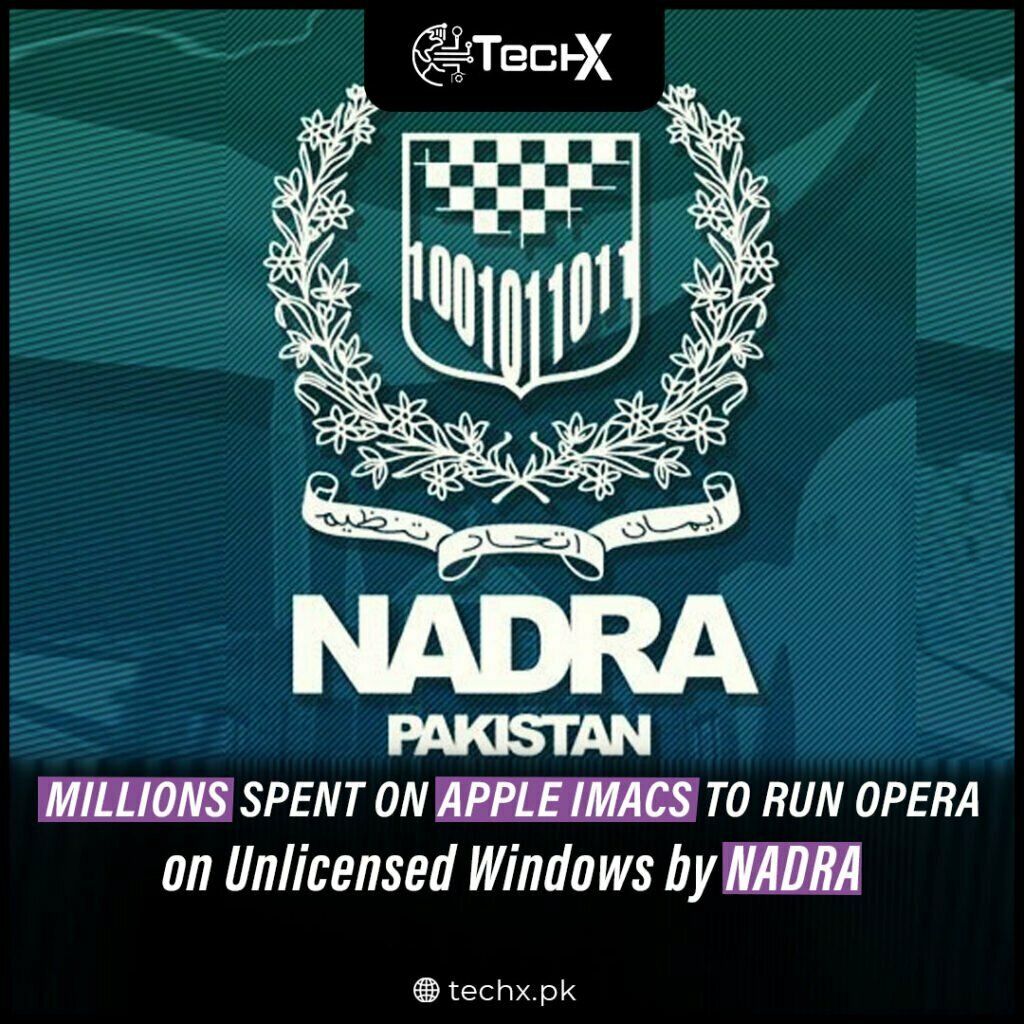 Millions spent on Apple iMacs to Run Opera on Unlicensed Windows by NADRA