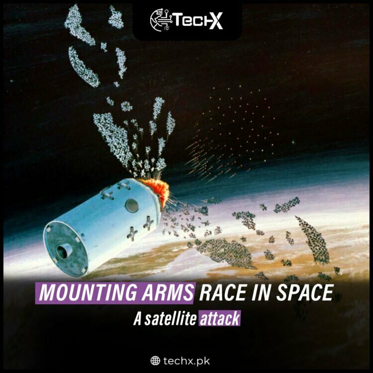 Mounting arms race in space A satellite attack