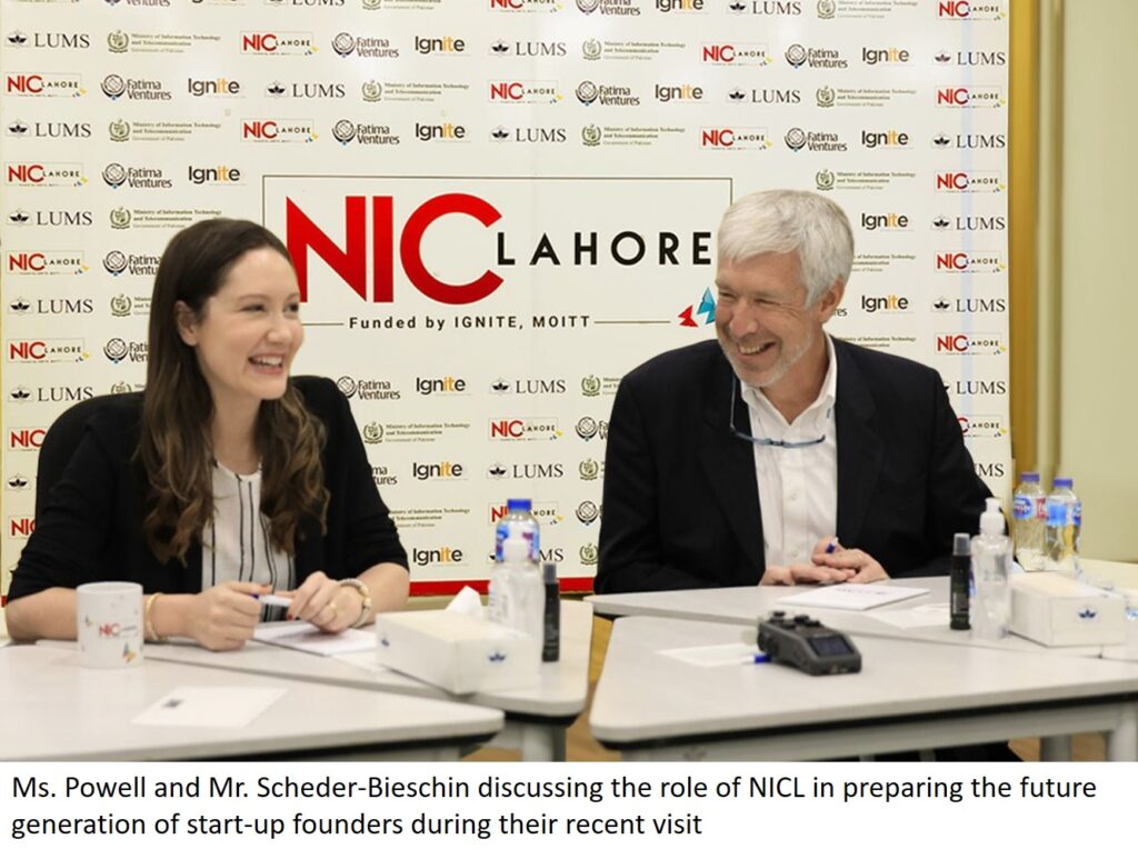 COO of 500 Global appreciates Pakistani start-ups during their visit to NICL at LUMS