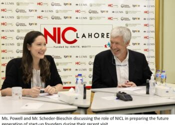 COO of 500 Global appreciates Pakistani start-ups during their visit to NICL at LUMS