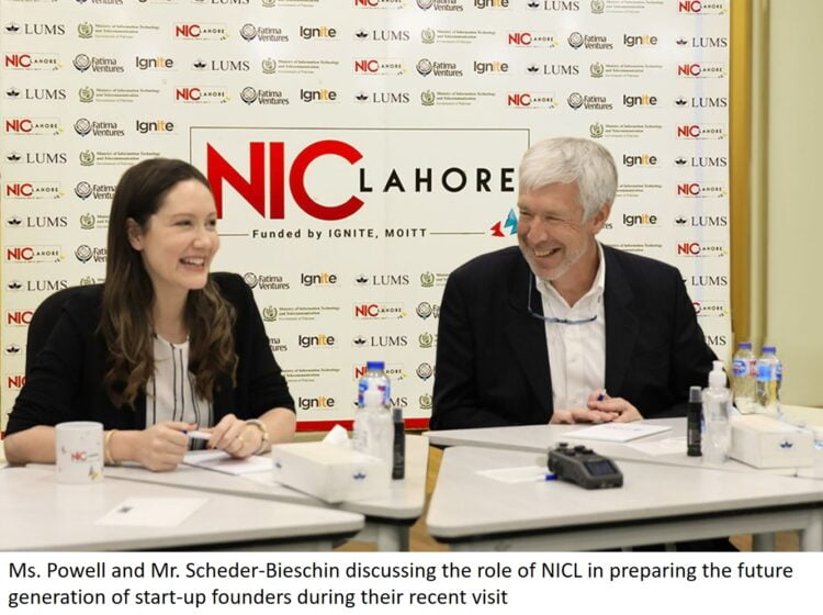 COO of 500 Global appreciates Pakistani start-ups during their visit to NICL at LUMS