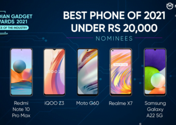 Best Phone of 2021 Under Rs 20,000 – Indian Gadget Awards Nominees: POCO X3 Pro, iQOO Z3 and More