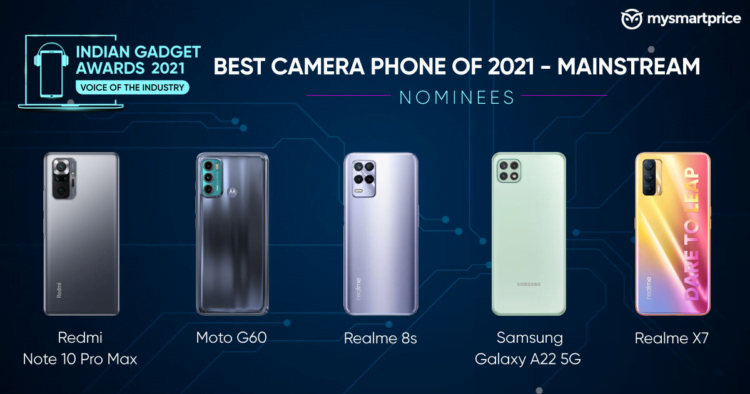 Best Mainstream Camera Phone of 2021 – Indian Gadget Awards Nominees: Redmi Note 10 Pro, Moto G60, and More