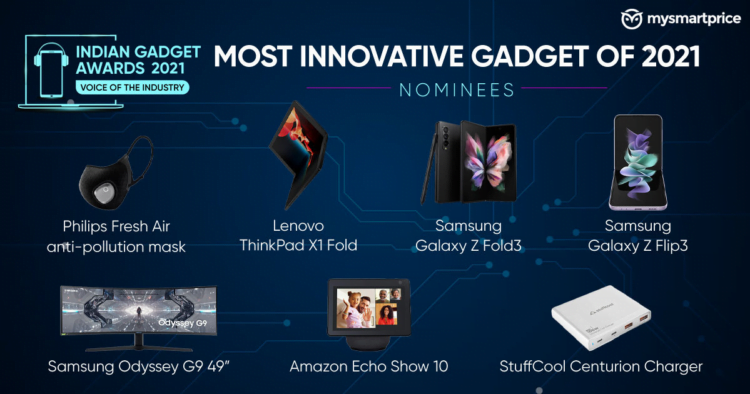 Most Innovative Gadget of 2021 – Indian Gadget Awards Nominees: Samsung Galaxy Z Fold3 5G, Amazon Echo Show 10 and More