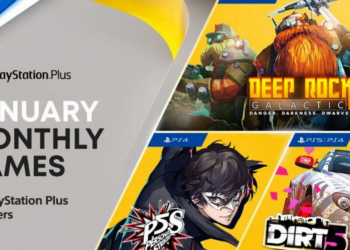 Sony Confirms PlayStation Plus Games for January 2022 are Persona 5 Strikers, Deep Rock Galactic, and Dirt 5