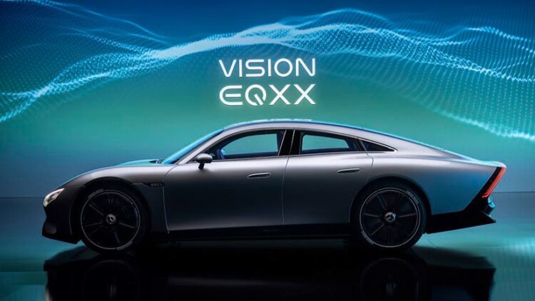 The Mercedes EQXX Concept Electric Car claims a range of 1000 KM