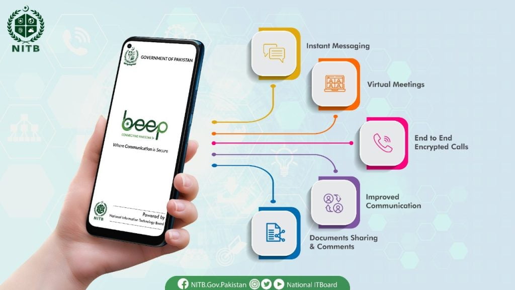 "Beep Pakistan," a secure mobile app to soon launch for Govt. employees