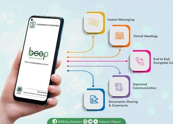 "Beep Pakistan," a secure mobile app to soon launch for Govt. employees