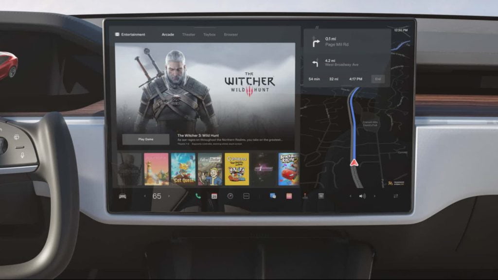 Elon Musk said Tesla is working on bringing Steam games to its vehicles