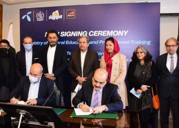 In Islamabad, Education Ministry and Telenor signed MoU for Model Digital Schools