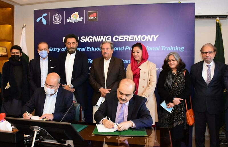 In Islamabad, Education Ministry and Telenor signed MoU for Model Digital Schools