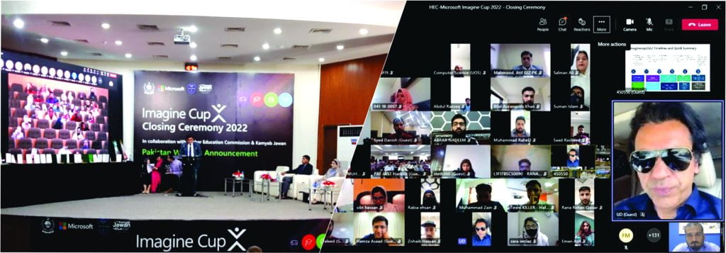 HEC and Microsoft announced the Imagine Cup 2022 winners of Pakistan