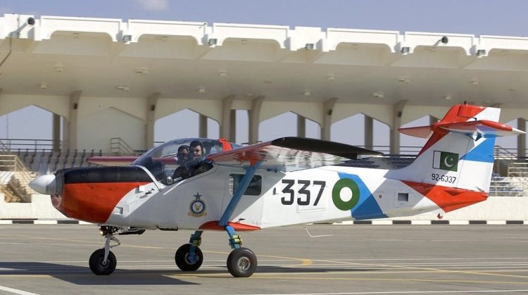 PAF trainer plane crashes near Peshawar, two pilots martyred