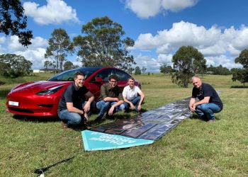 Australian scientists to power Tesla on 15,000-km trip with printed solar panels
