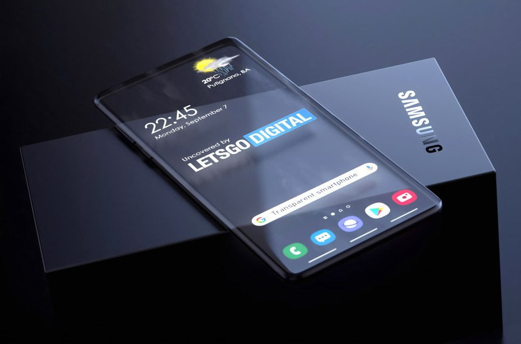 Samsung might be working on a phone with a transparent, rollable display