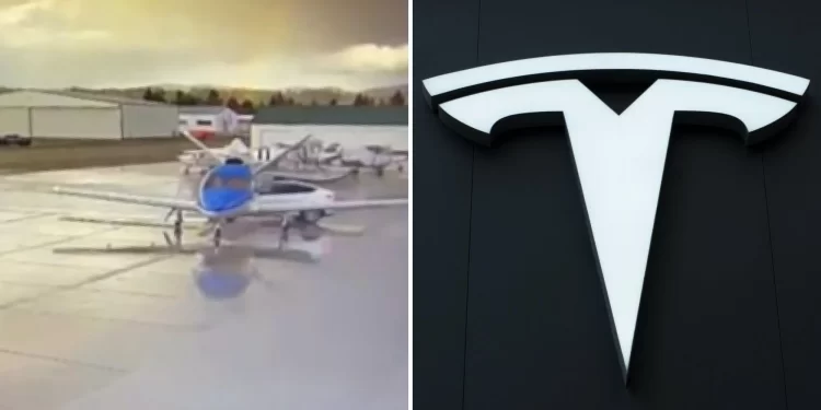 Tesla vehicle to collide with a $3.5 million plane using 'Smart Summon'