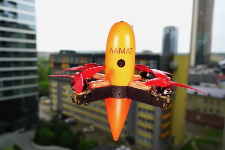 This kamikaze drone destroys other drones by sacrificing its own rotors