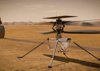 wreckage of the Perseverance landing is discovered by a Mars helicopter