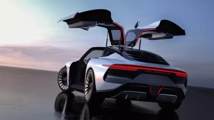 DeLorean unveils the first glimpse at its gull-winged electric vehicle