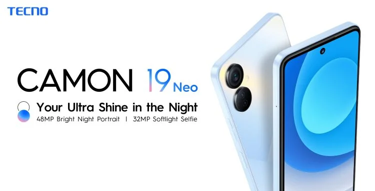 Now available nationwide is the TECNO Camon 19 Neo with a 32MP Softlight Selfie Camera