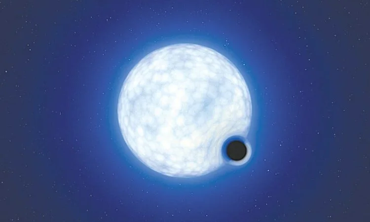 First time, a dormant black hole has been found outside of our galaxy