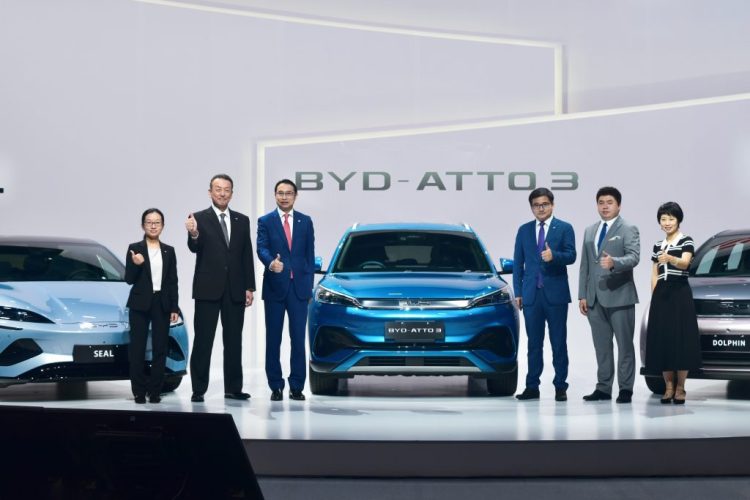 In 2023, BYD will introduce the Seal, Dolphin, and Atto3 in Japan