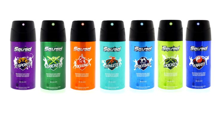The launch of Hemani Fragrances Sports Body Spray exclusively made in pakistan