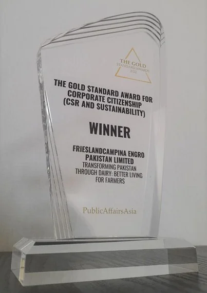 Regional Corporate Citizenship Award for Sustainability won by FrieslandCampina Pakistan