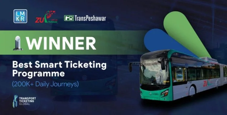 Zu Peshawar Gets Global Recognition for the Best Smart Ticketing Program