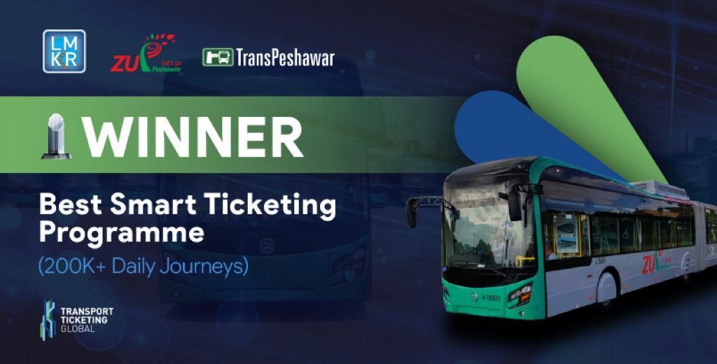 Zu Peshawar Gets Global Recognition for the Best Smart Ticketing Program