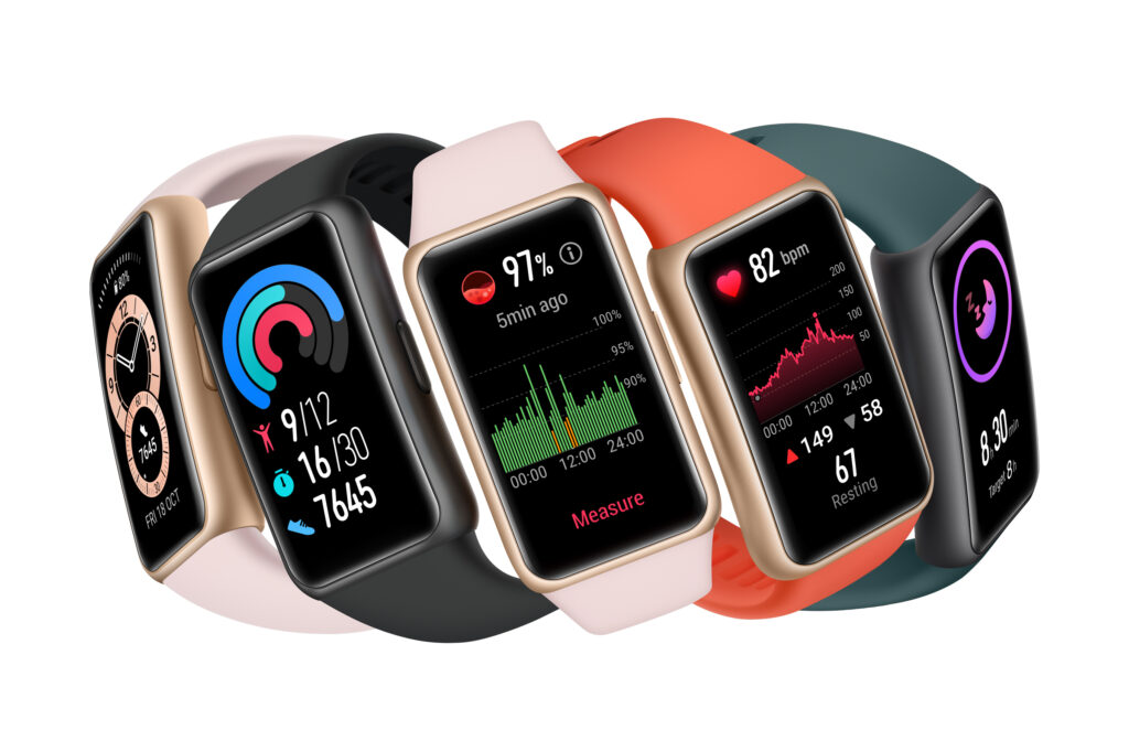 All-Day Health Monitoring for Proactive Health Management is available with the Huawei Band 6