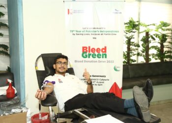Martin Dow bleeds green to save lives