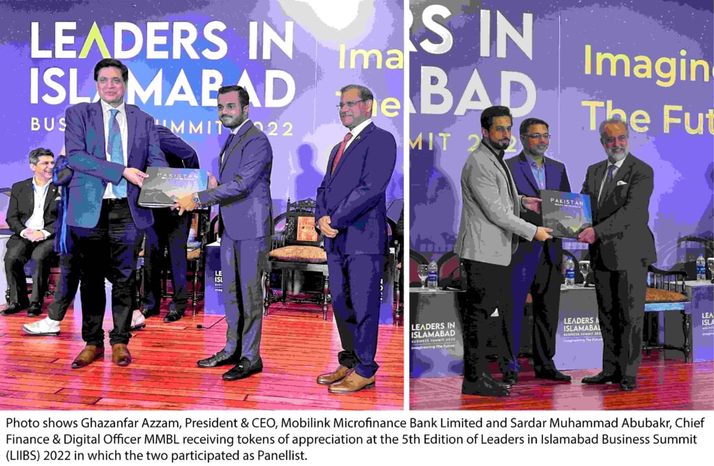 MMBL reaffirms its commitment to promoting financial inclusion & digitalization efforts at the Leaders in Islamabad Business Summit 2022