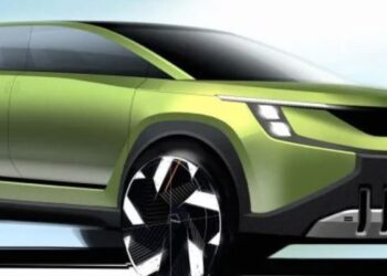 Skoda Vision 7S EV concept breaks cover; launch brand’s new logo