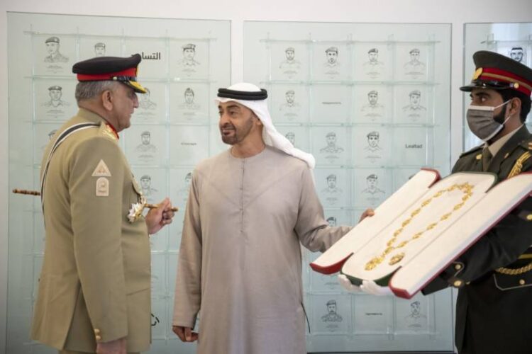 UAE's highest civic honor is given to COAS