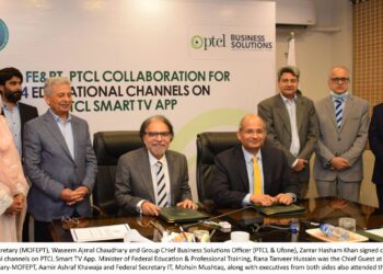 Ministry of Federal Education & Professional Training signs contract with PTCL to run 04 educational channels on PTCL Smart TV App