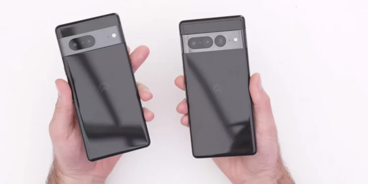 Hands-on video of Google Pixels 7 & 7 Pro prototypes
